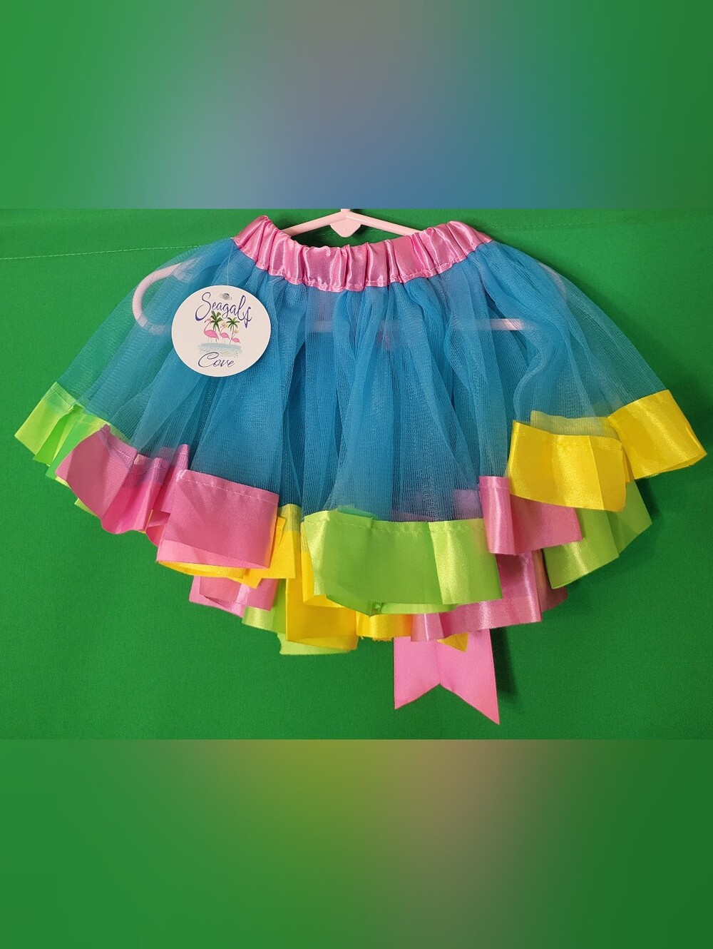 New Kids Rainbow Tutu Skirt 12m 2t 3t Baby Girl Infant Halloween Costume Seagals